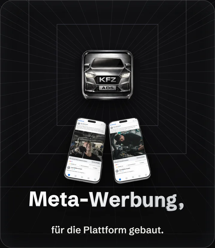 KfzAds website on a smartphone