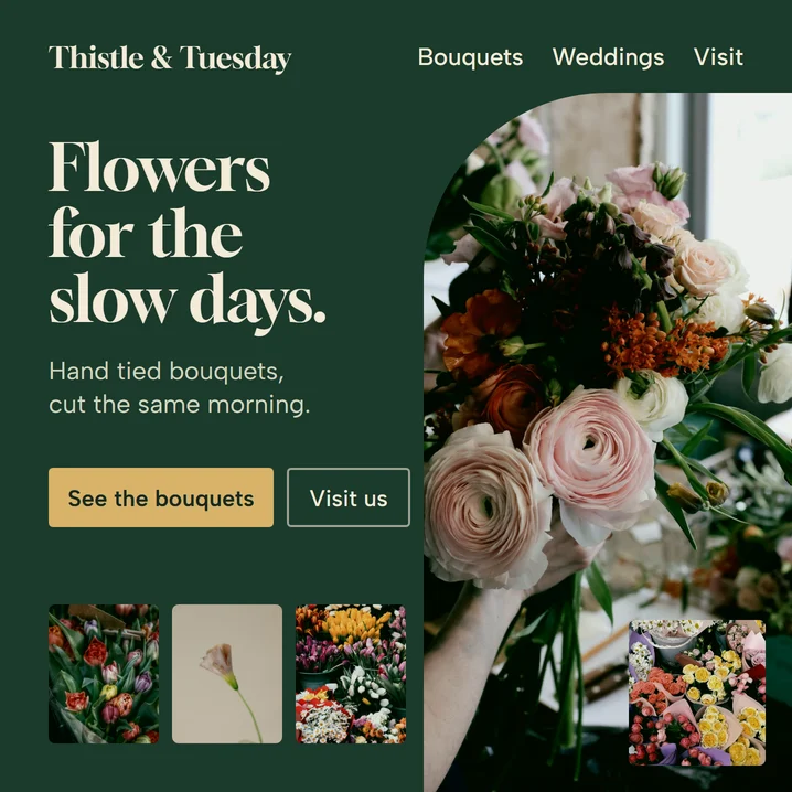 Example: feedback changes a website design