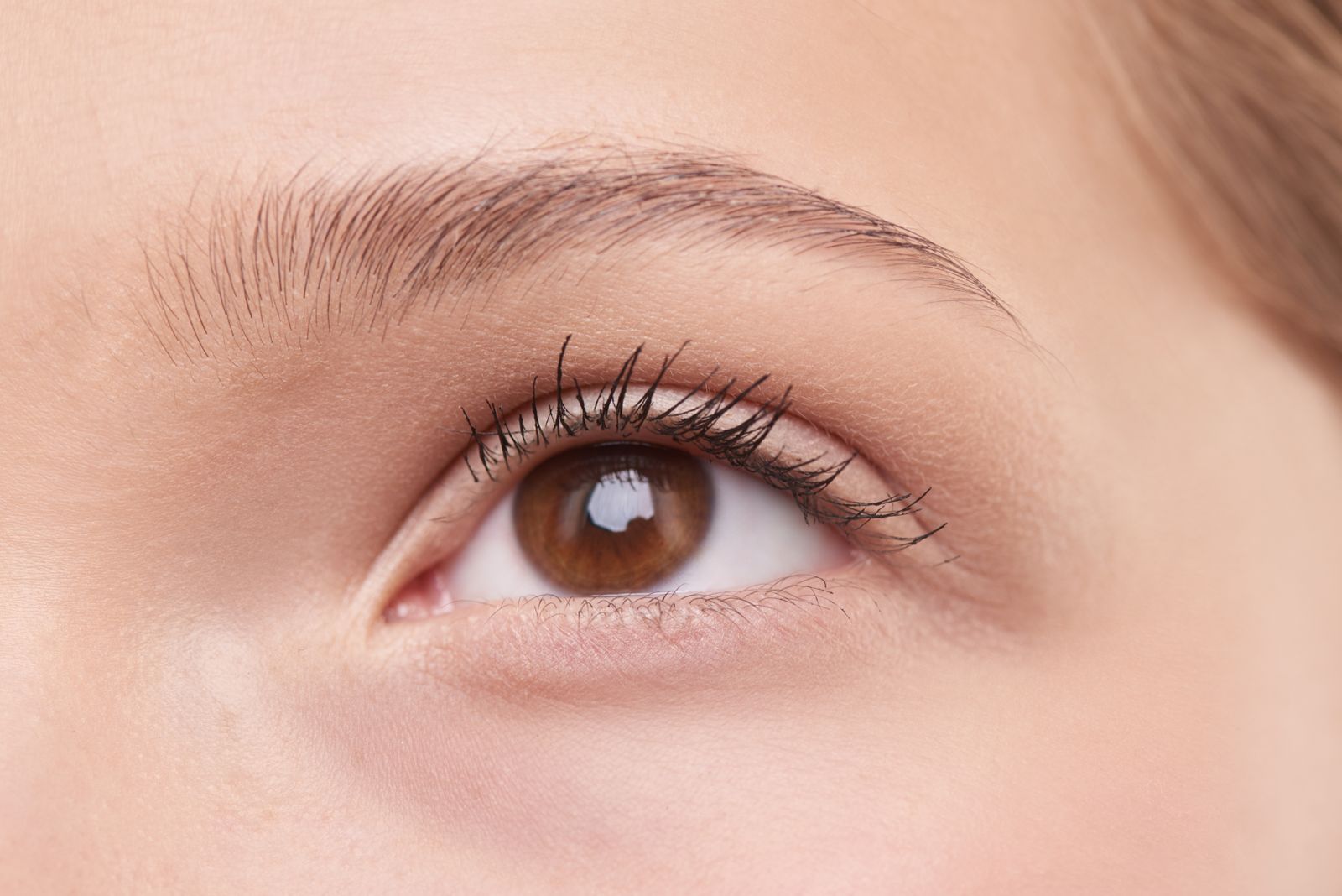 A bare brow, mapped before treatment